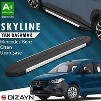 S-Dizayn Mercedes Citan Uzun Şase Skyline Aluminyum Yan Basamak 223 Cm 2012-2021 A+ Kalite