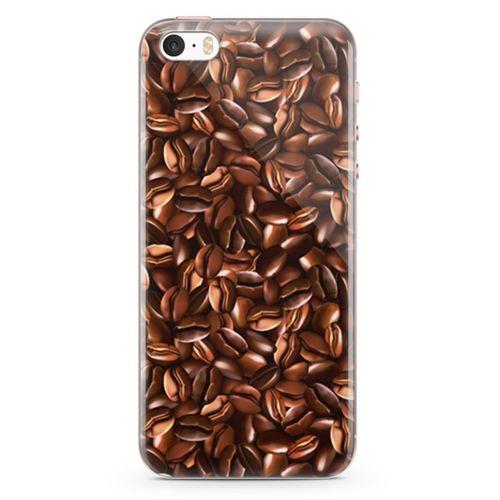 Apple iPhone SE Kılıf Çekirdek Kahve Arka Kapak Koruma Desenli Full Koruyucu