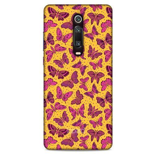 Xiaomi Mi 9T Pro Kılıf Kelebek Etkisi (27) Tasarımlı Kılıf Karışık Renkli