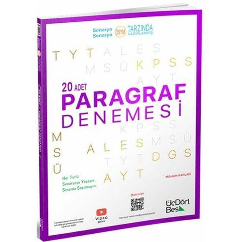 Paragraf 20 Adet Denemesi ÜçDörtBeş Yayınları