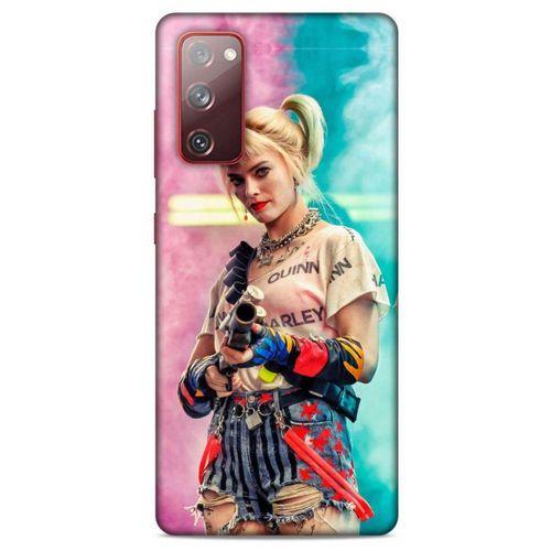 Samsung Galaxy S20 Fe Uyumlu Kılıf Harley Quinn (27) Tasarımlı Kılıf Kobalt mavisi