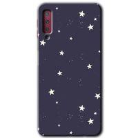 Galaxy A7 2018 Kılıf HD Desen Baskılı Arka Kapak - Gökyüzü Yıldız + Kırılmaz Cam
