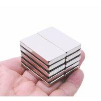 1 Adet 40x20x5mm Neodyum Magnet Güçlü N35 Mıknatıs Köşeli Nikel Kaplama