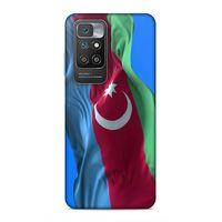 Xiaomi Redmi 10 Uyumlu Kılıf Azarbaijan (6) Silikon Kılıf Dalgalanan Bayrak