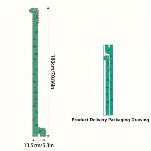 Sevimli Dinozor Boy Ölçüsü Sticker