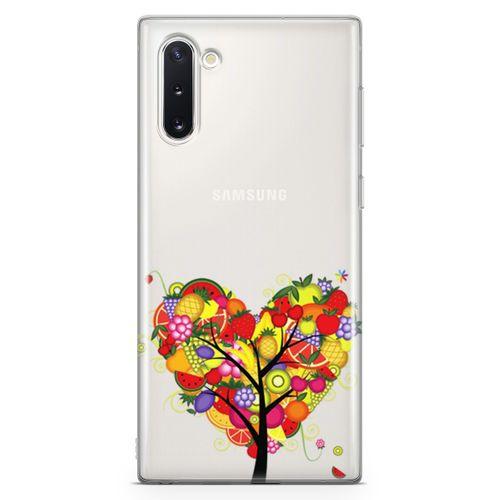 Samsung Galaxy Note 10 Kılıf Kalp  Meyve Ağacı Arka Kapak Koruma Desenli Full Koruyucu