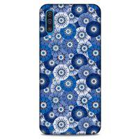 Samsung Galaxy A30s Uyumlu Kılıf Mavi Delisi (37) Silicone Cover Daireler