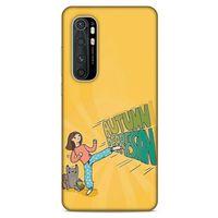 Xiaomi Mi Note 10 Lite Kılıf Depresyon (44) Tough Armor Kılıf Mor Kahve