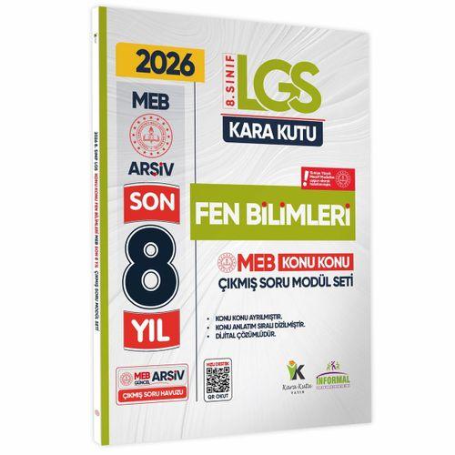 2026 LGS 8 Sınıf FEN BİLİMLERİ Karakutu MEB Çıkmış Soru Modülü Video/PDF Çözüm Konu Konu Son 8 Yıl