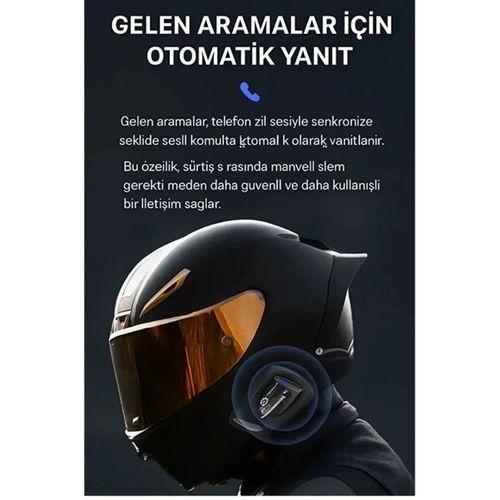Y11 Bluetooth Kulaklık Mikrofonlu Motosiklet Kulaklığı İntercom Bt 5.3