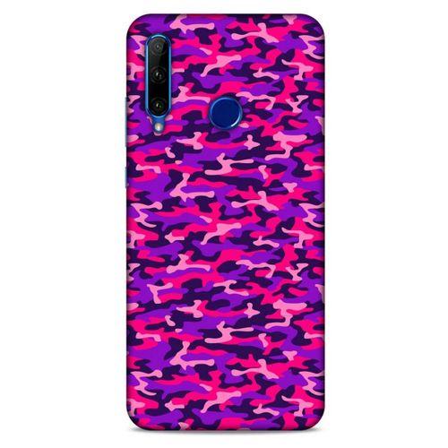 Huawei Honor 20 Lite Uyumlu Kılıf Mor Delisi (26) Tpu Silikon Kılıf Kamuflaj
