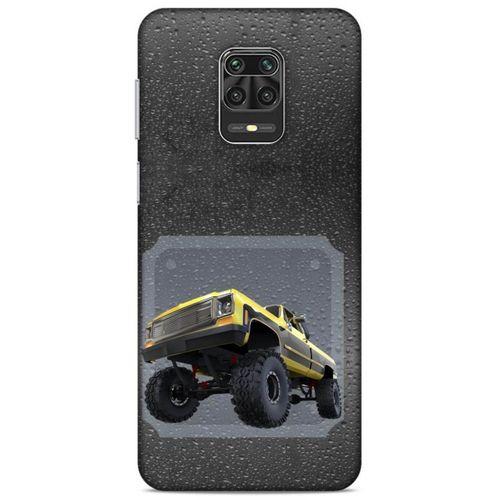 Lopard Xiaomi Redmi Note 9S Uyumlu Kılıf PickUpX (22) Tam Koruma Kılıfı Sarı Siyah
