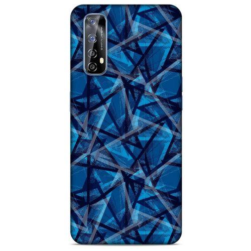 Huawei P Smart 2021 Uyumlu Kılıf Mavi Delisi (46) Core Armor Kılıf Geometrik
