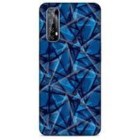 Huawei P Smart 2021 Uyumlu Kılıf Mavi Delisi (46) Core Armor Kılıf Geometrik