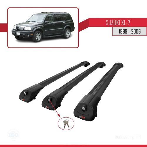 Suzuki XL-7 1999-2006 Arası ile uyumlu ACE-1 Ara Atkı Tavan Barı SİYAH 3 ADET BAR