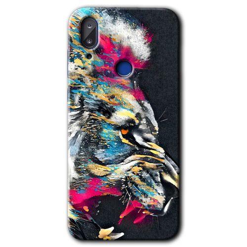 Potkal Hediye Fabrikası Vestel E5 Kılıf HD Desen Baskılı Arka Kapak - Colorfull Aslan