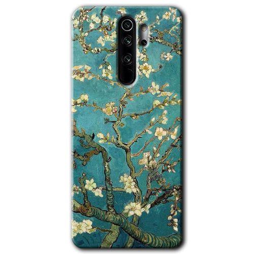 BeRa Aksesuar Xiaomi Redmi Note 8 Pro Kılıf Baskılı Kapak - Almond Blossom +Tam Kaplayan Mat Seramik