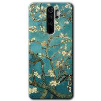BeRa Aksesuar Xiaomi Redmi Note 8 Pro Kılıf Baskılı Kapak - Almond Blossom +Tam Kaplayan Mat Seramik