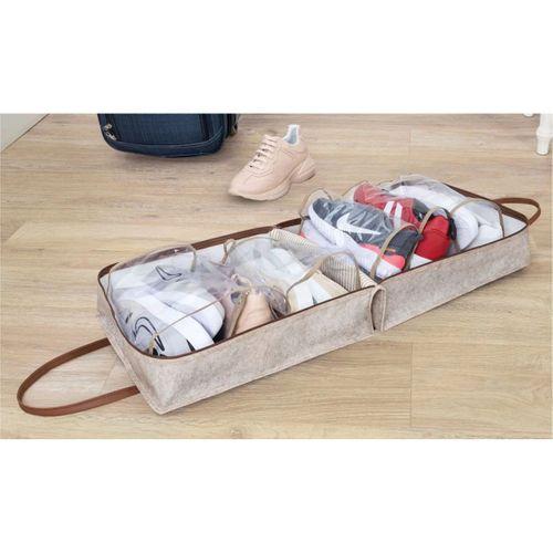 Deri Kulplu Ayakkabı Seyahat Çantası 04263