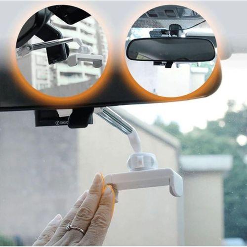 Zhltools Araç İçi Dikiz Aynası Telefon Tutucu Teleskopik Telefon Tutacağı Beyaz
