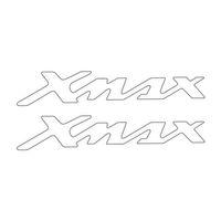 YAMAHA Yamaha Xmax Uyumlu Damla Yazı Beyaz 22X4 Cm Sticker