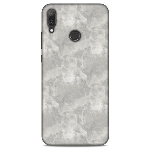 Mermer Desenli (3) Tema Kapak Gri Huawei Y9 2019 Kılıf
