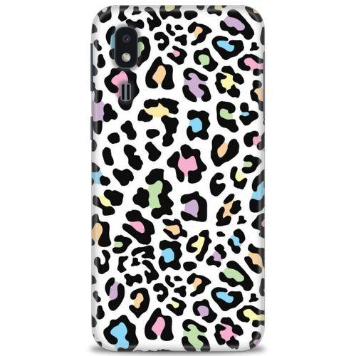 Samsung Galaxy A2 Core Kılıf HD Baskılı Kılıf - Renkli Leopar + Tam Ekran Koruyucu