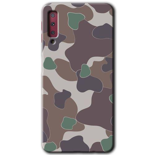 Potkal Hediye Fabrikası Samsung Galaxy A7 2018 Kılıf HD Desen Baskılı Arka Kapak - Kamuflaj 11