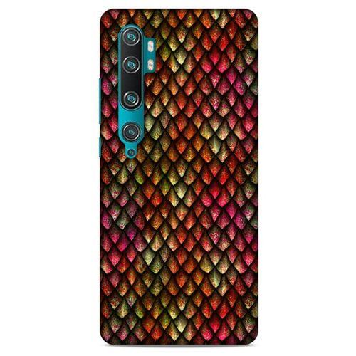 Xiaomi Mi Cc9 Pro Kılıf Dragons (8) Baskılı Kılıf Ejderha Deri Pembe