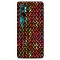 Xiaomi Mi Cc9 Pro Kılıf Dragons (8) Baskılı Kılıf Ejderha Deri Pembe