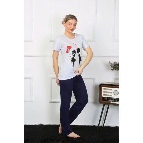 Kadın Kısa Kol Penye Pijama Takımı