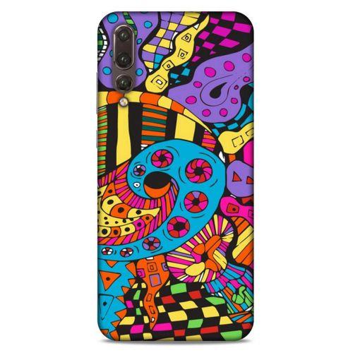 Lopard Huawei P20 Pro Uyumlu Kılıf Soyut Sanat (23) Baskılı Ultra Koruma Kılıfı