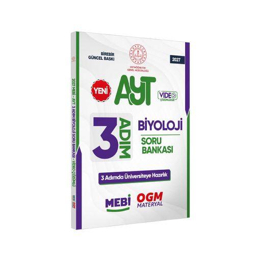 2027 AYT MEBİ-OGM 3 ADIM Biyoloji Soru Bankası RENKLİ A4 Boyut Video Çözümlü BASKI ÜCRETİ
