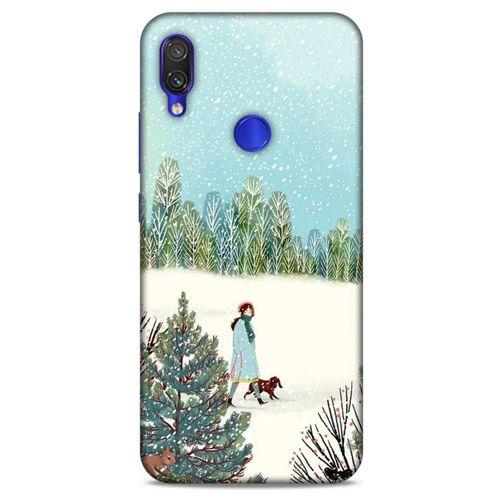 Xiaomi Redmi Note 7 Pro Kılıf Snowix (44) Tough Armor Kılıf Beyaz Açık Mavi