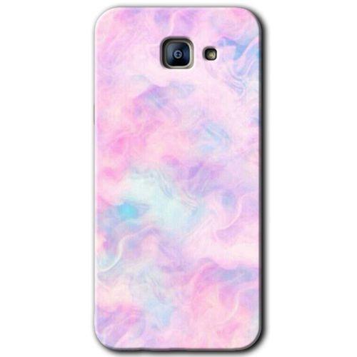 Samsung Galaxy A8 2016 Kılıf HD Desen Baskılı Arka Kapak - Pembe-Duman