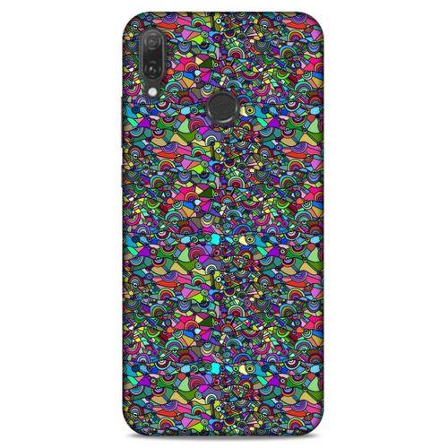 Lopard Huawei Y9 2019 Uyumlu Kılıf Soyut Sanat (31) Baskılı TPU Kılıf