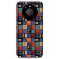 Lopard Huawei Mate 40 Pro Uyumlu Kılıf Patchwork (16) Kalın Kılıf
