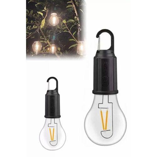 Taşınabilir Şarjlı Led Ampul Askılı Lamba Kamp Bahçe Lambası