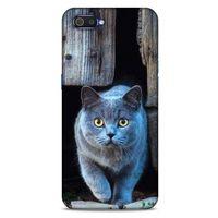 Lopard Oppo Realme C2 Uyumlu Kılıf Kediler (48) Bumper Kılıf Duman