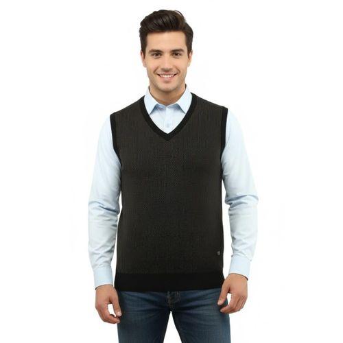 Erkek V Yaka Süveter Çelik Örgü Regular Kalıp 5206H BGL-ST04841