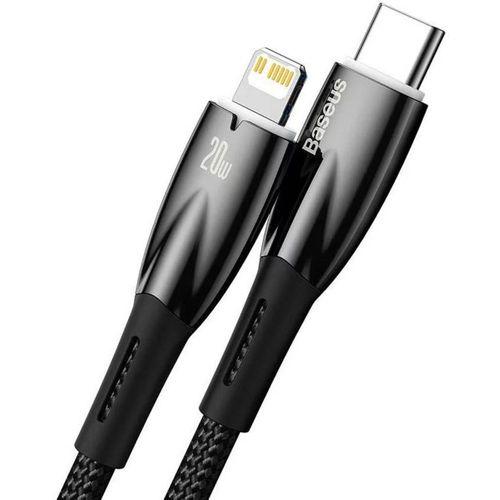 Baseus Glimmer Series 20W 100 cm Type-C To Lightning Şarj Kablosu Siyah