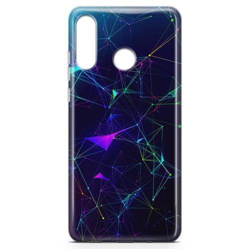 Huawei P30 Lite 2020 Kılıf Rainbow Ağlar Arka Kapak Koruma Desenli Full Koruyucu