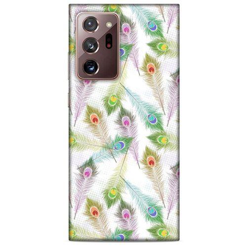 Samsung Galaxy Note 20 Ultra Kılıf Desenli Özel Seri Tüyler (23) Ultra Koruma Kılıfı