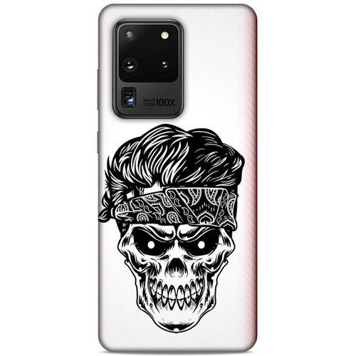 Lopard Samsung Galaxy S20 Ultra Uyumlu Kılıf Tattoo's (26) Tpu Silikon Kılıf İskelet