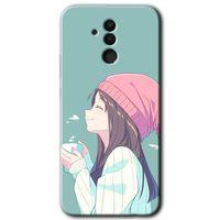 Potkal Hediye Fabrikası Huawei Mate 20 Lite HD Baskılı Kılıf + 9D Tam Ekran Koruyucu - Happy Girl