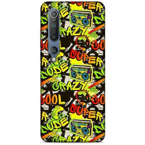 Graffitix (28) Desenli Silikon Kapak Xiaomi Mi 10 Kılıf