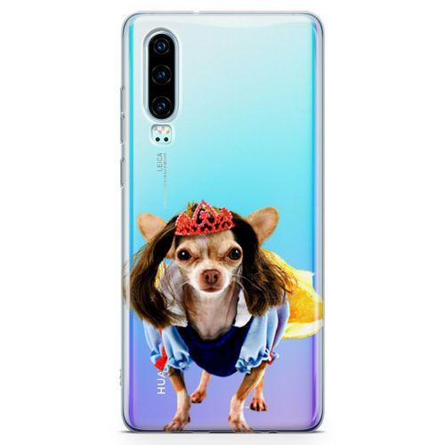 Huawei P30 Kılıf Chihuahua Arka Kapak Koruma Desenli Full Koruyucu