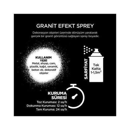 Polisan Granit Efekt Kum Sprey Boya 400 ml