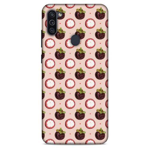 Frutix Mangosteen 03 Samsung Galaxy M11 Kılıf Desenli Silikon