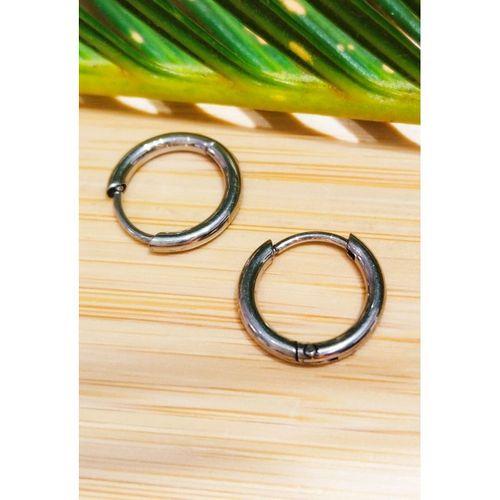 Monalisa Home 10mm Gümüş Renk Halka Unisex Çelik Küpe